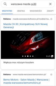 reklamy tekstowe ze zdjęciami